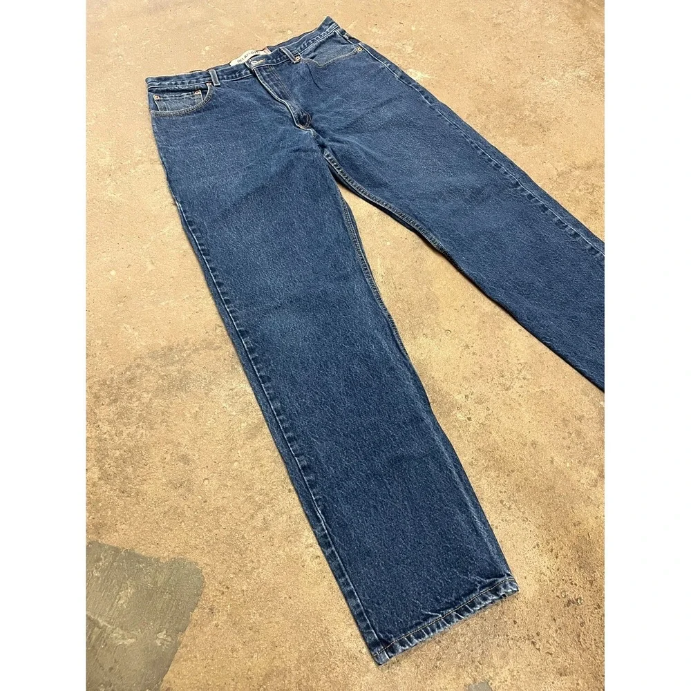 Vintage Levi's 550 Straight Leg Jeans Men 36x34 Blue Denim Relaxed Fit High Rise